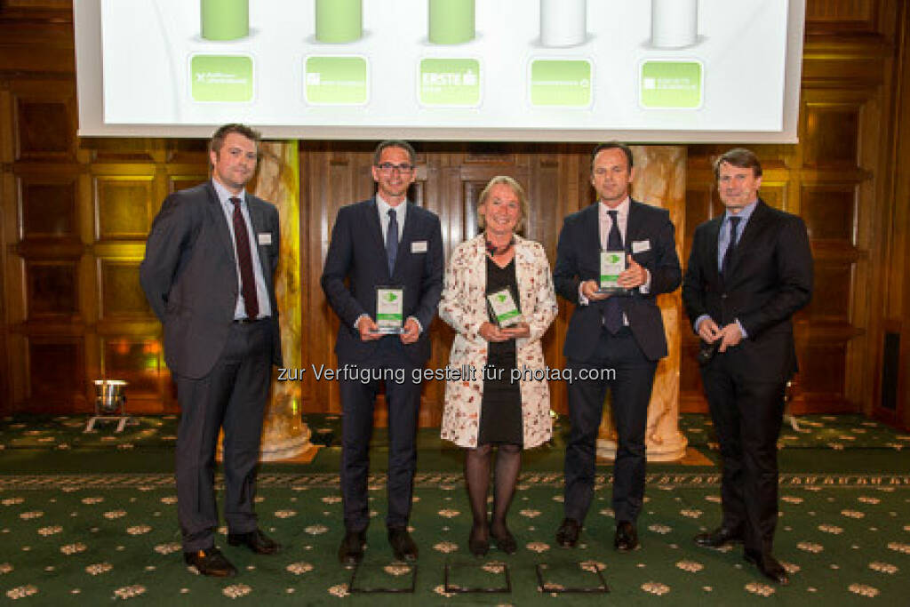 Zertifikate Award 2015 - Alexander Irza, Heike Arbter, Volker Meinel, Lars Brandau, © ViennaShots - professional photographers, Wolfgang Pecka (11.05.2015) 