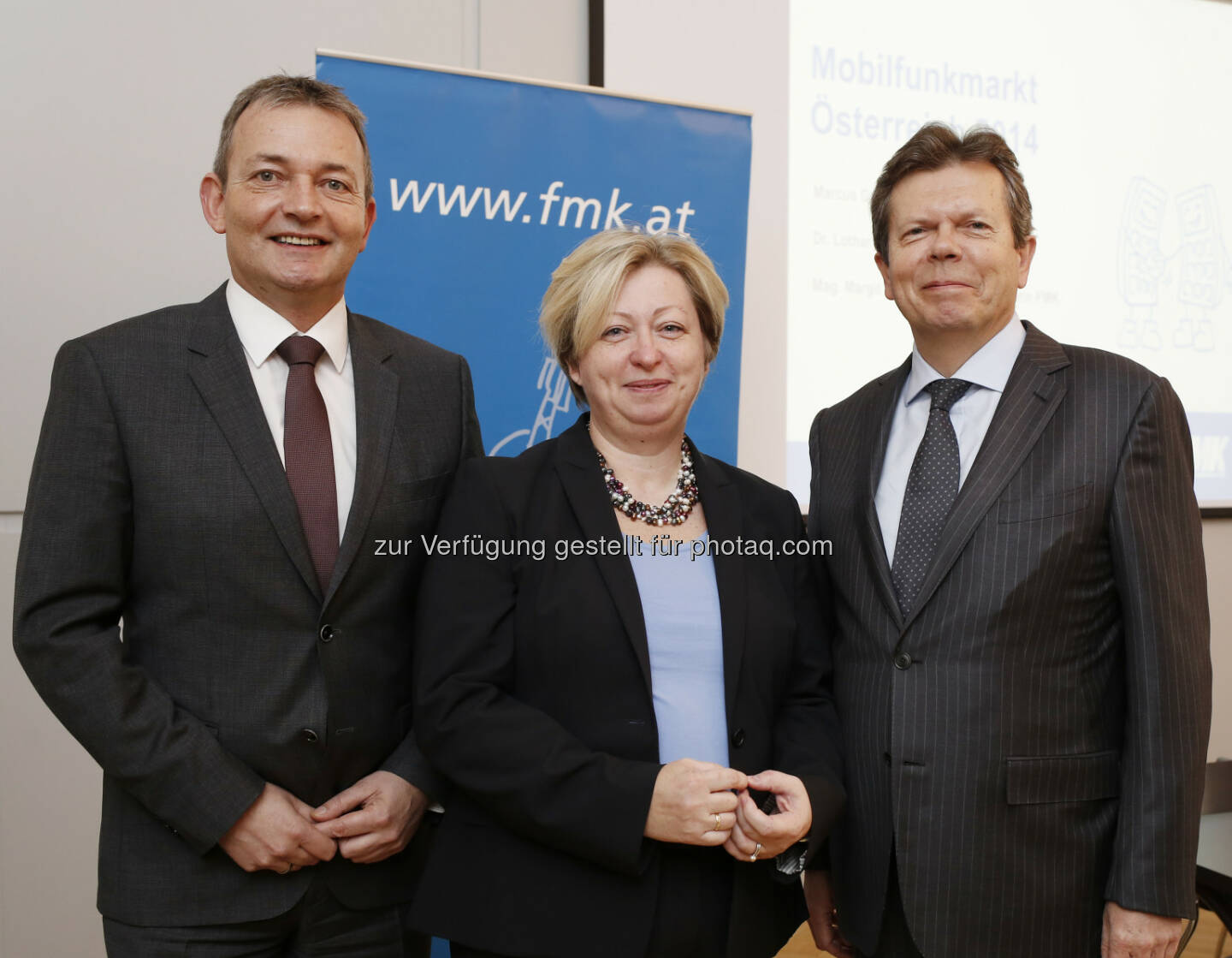 Marcus Grausam, FMK-Vorstand, Margit Kropik, FMK-GF, Lothar Roitner, FMK-Vizepräsident: Forum Mobilkommunikation - FMK: FMK-Grausam: Neue Kommunikationsmedien müssen aktiv in den Unterricht miteinbezogen werden