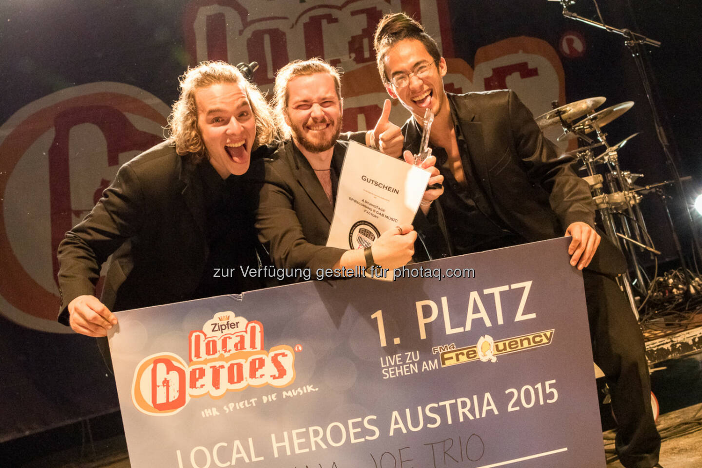 Banana Joe Trio gewinnt als Siegerband mit Zipfer Auftritt am FM4 Frequency: Brau Union Österreich AG: Local Heroes 2015