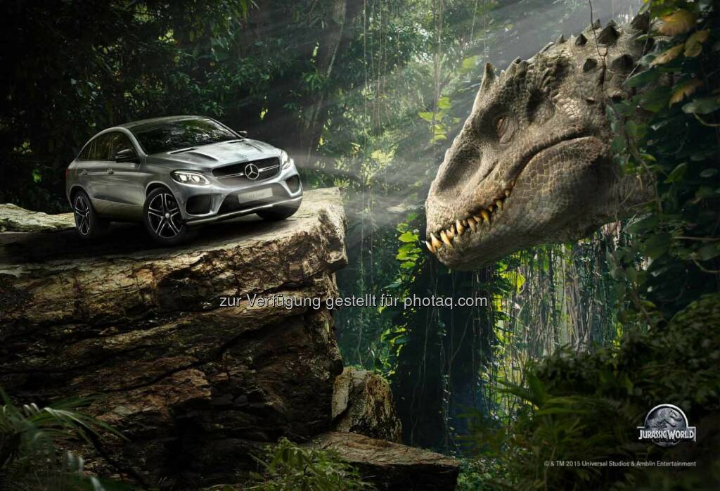 Mercedes-Benz in Universal Pictures’ and Amblin Entertainment’s Jurassic World: Das neue GLE Coupé  in Jurassic World , © Aussendung (18.05.2015) 