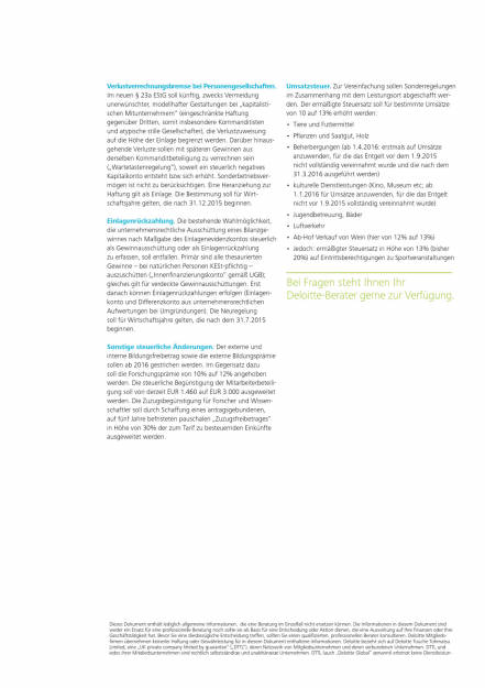 Deloitte Steuerreform 2015: Sonderausgaben, Lohn- & Einkommensteuer, Seite 2/2, komplettes Dokument unter http://boerse-social.com/static/uploads/file_26_deloitte_steuerreform_2015.pdf (26.05.2015) 