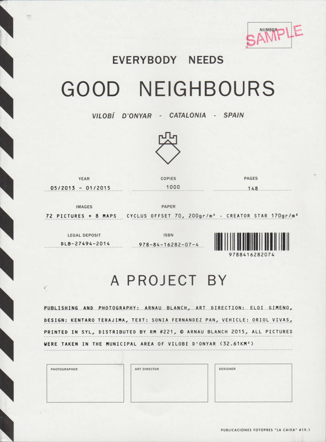 Arnau Blanch - Everybody needs Good Neighbours, Editorial RM 2015, Cover - http://josefchladek.com/book/arnau_blanch_-_everybody_needs_good_neighbours