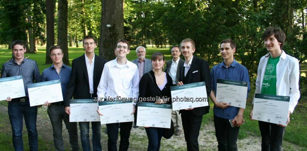 Gewinner der Hans-Riegel-Fachpreise: Die Johannes Kepler Universität (JKU) Linz, der Landesschulrat für Oberösterreich und die Gemeinnützige Privatstiftung Kaiserschild haben gemeinsam am Donnerstag, 28. Mai 2015, die Dr. Hans-Riegel-Fachpreise sowie die Young-Scientist-Awards verliehen. (C) JKU, © Aussendung (29.05.2015)