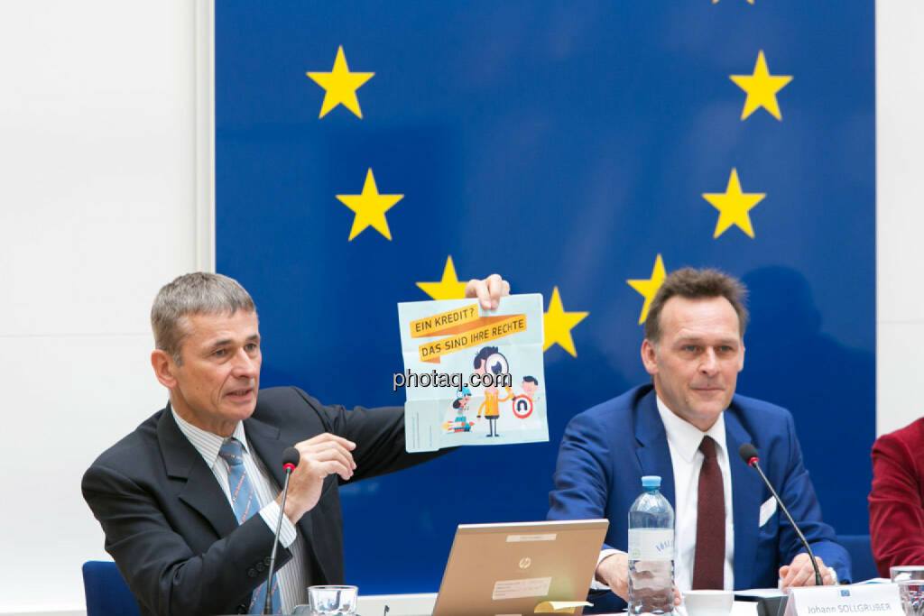 Heinz Miko (EU-Kommission Vertretung in Ö), Johann Sollgruber (Leiter der Vertretung der EU-Kommission in Ö), © photaq/Martina Draper (01.06.2015) 