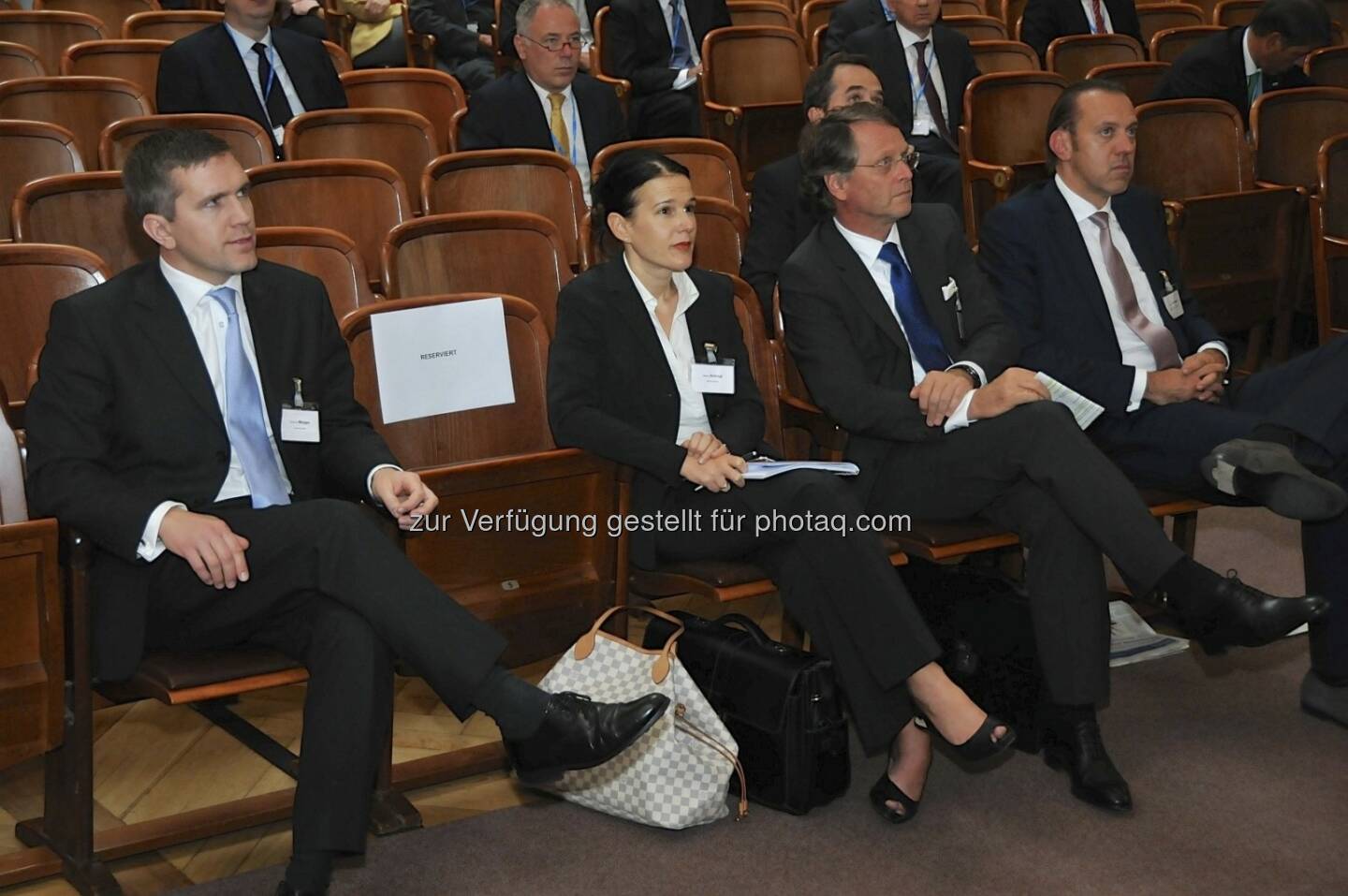 Andrew-K. Morgan (Deutsche Bank), Bettina Schragl (Börse Express), Hans Tschuden (Telekom Austria), Werner Hoffmann (Contrast Management)