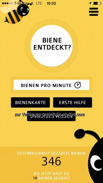 Digitalsunray: Neue Global 2000 Bienencheck-App von Digitalsunray - Empfohlen von Ö3 und der ORF-Umweltinitiative Mutter Erde (03.06.2015) 