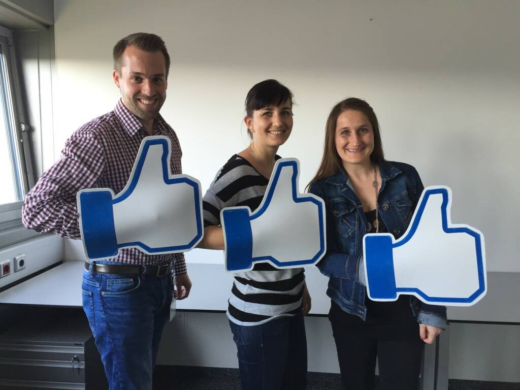 voestalpine like(s) Facebook: Christopher Eberl, Stephanie Bauer, Viktoria Steininger
 (03.06.2015) 