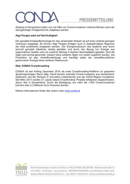 Conda Alga Pangea: Industrielle Algenproduktion, Seite 2/2, komplettes Dokument unter http://boerse-social.com/static/uploads/file_91_conda_alga_pangea.pdf (08.06.2015) 