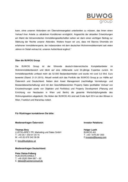 Buwog: Stavros Efremidis als neues Mitglied des Aufsichtsrats gewählt, Seite 2/2, komplettes Dokument unter http://boerse-social.com/static/uploads/file_96_buwog_efremidis.pdf (08.06.2015) 