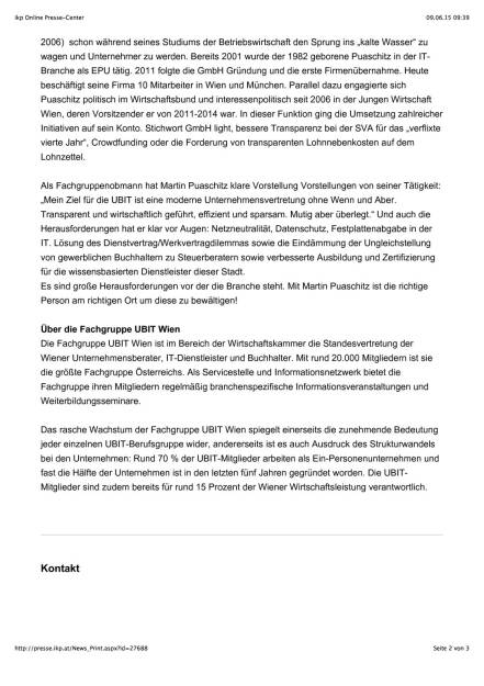 Martin Puaschitz neuer Obmann der Fachgruppe UBIT Wien, Seite 2/3, komplettes Dokument unter http://boerse-social.com/static/uploads/file_97_ubit-wien-chef.pdf (09.06.2015) 