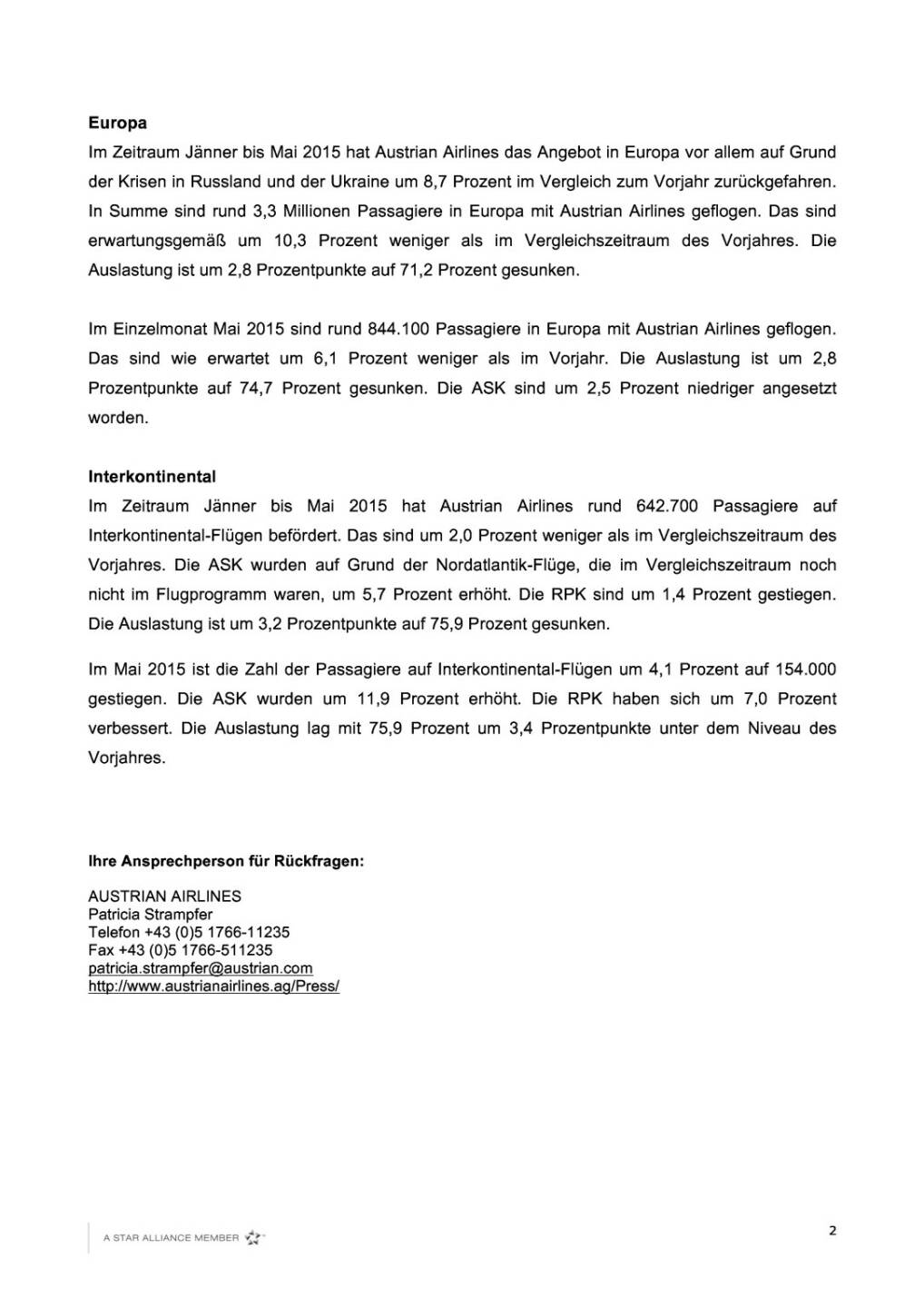 AUA mit Passagierplus von 6,6 Prozent im Mai, Seite 2/3, komplettes Dokument unter http://boerse-social.com/static/uploads/file_112_aua_passagiere.pdf