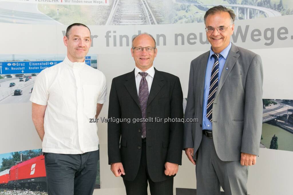 Gerald Richter (AIT), Martin Fellendorf (Vorstandsvorsitzender FSV), Egmont Fuchs (Amt der Niederösterreichischen Landesregierung): Österreichische Forschungsgesellschaft Straße - Schiene - Verkehr: FSV-Verkehrstag 2015, © FSV/APA-Fotoservice/Rastegar
, © Aussendung (12.06.2015) 