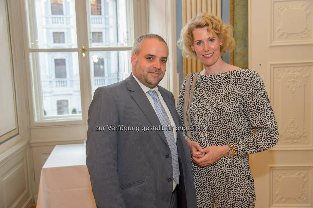 Matthias Grün (Stifungsvorstand Esterhazy Stiftungen), Maren Hofmeister (Intendatin Oper im Steinbruch St. Margarethen), (C) ViennaPress / Andreas Tischler (14.06.2015) 