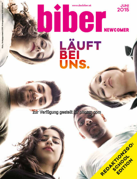 Biber Verlagsgesellschaft mbH.: biber-Newcomer erscheint zum 1. Mal! (C) biber/Mestrovic, © Aussender (15.06.2015) 