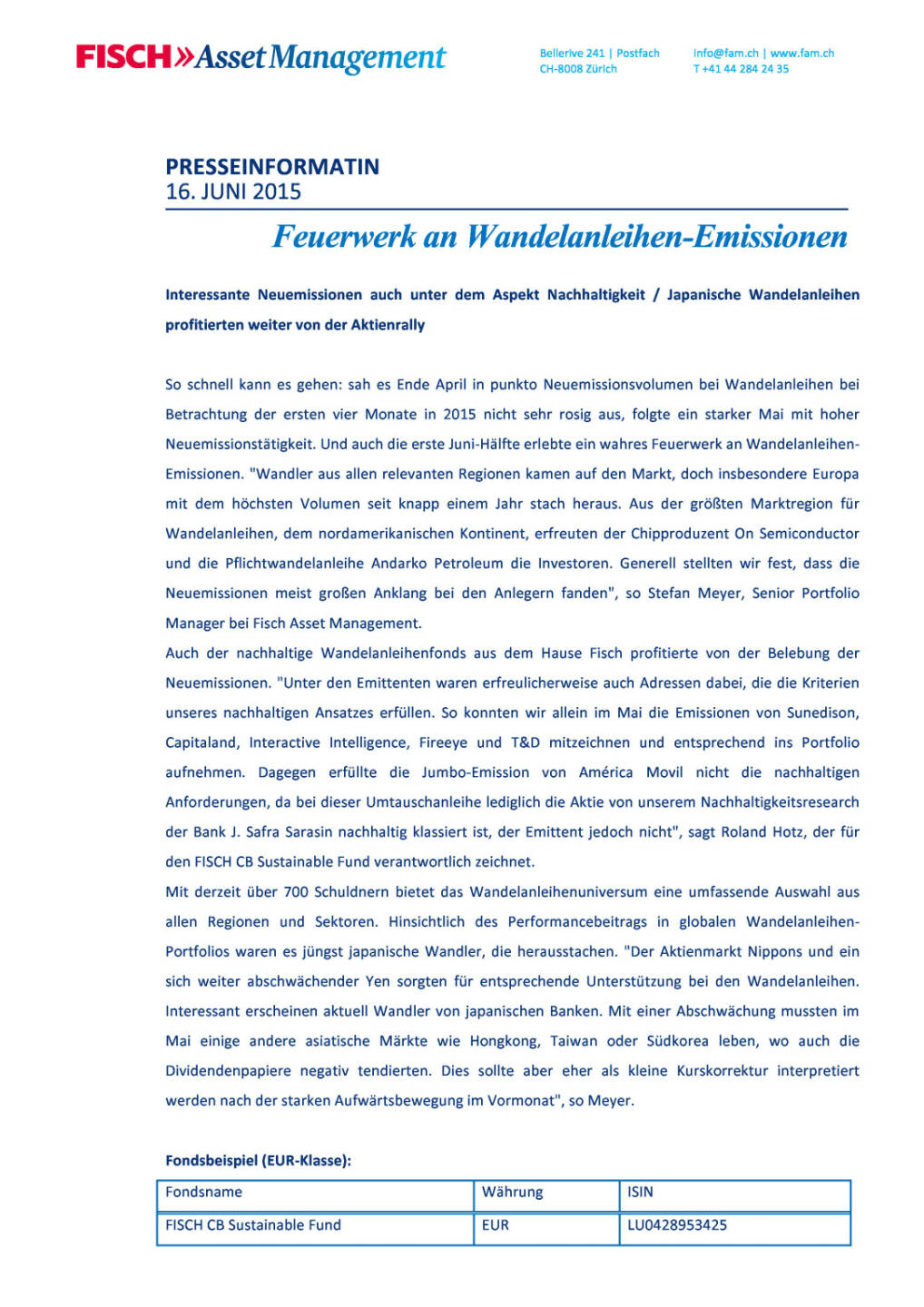 Fisch: Feuerwerk an Wandelanleihen-Emissionen , Seite 1/2, komplettes Dokument unter http://boerse-social.com/static/uploads/file_126_fisch.pdf