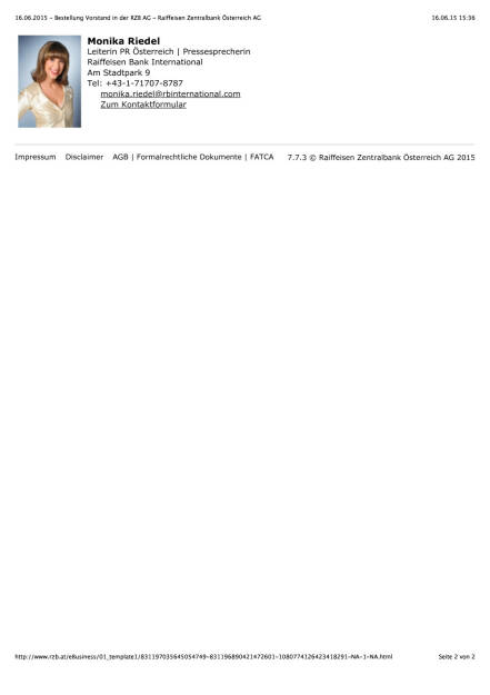 RZB Vorstands-Personalia, Seite 2/2, komplettes Dokument unter http://boerse-social.com/static/uploads/file_133_rzb_vorstands-personalia.pdf (16.06.2015) 