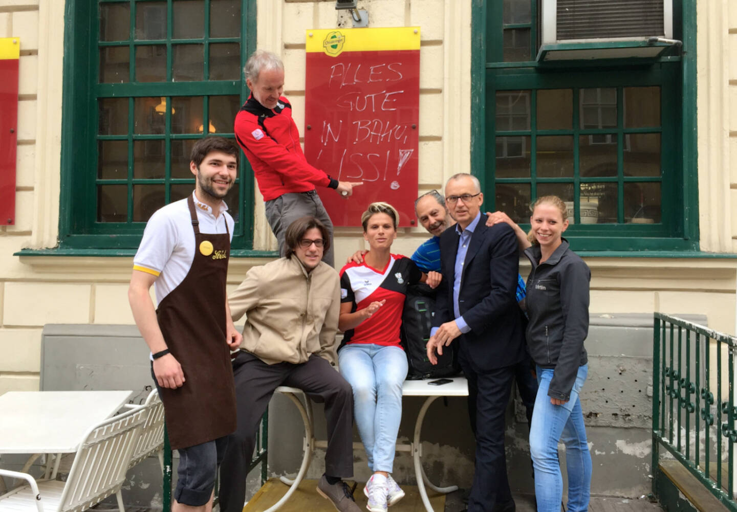 Philipp (vom Ströck), Lukas Jersabek (SPÖ Alsergrund), Christian Drastil (Runplugged), Elisabeth Niedereder (Tristyle), Peter Sitte (com_unit), Lisa-Marie Köhler (Motiwirtin), Hakim Hadi (Pizzeria Valentino)