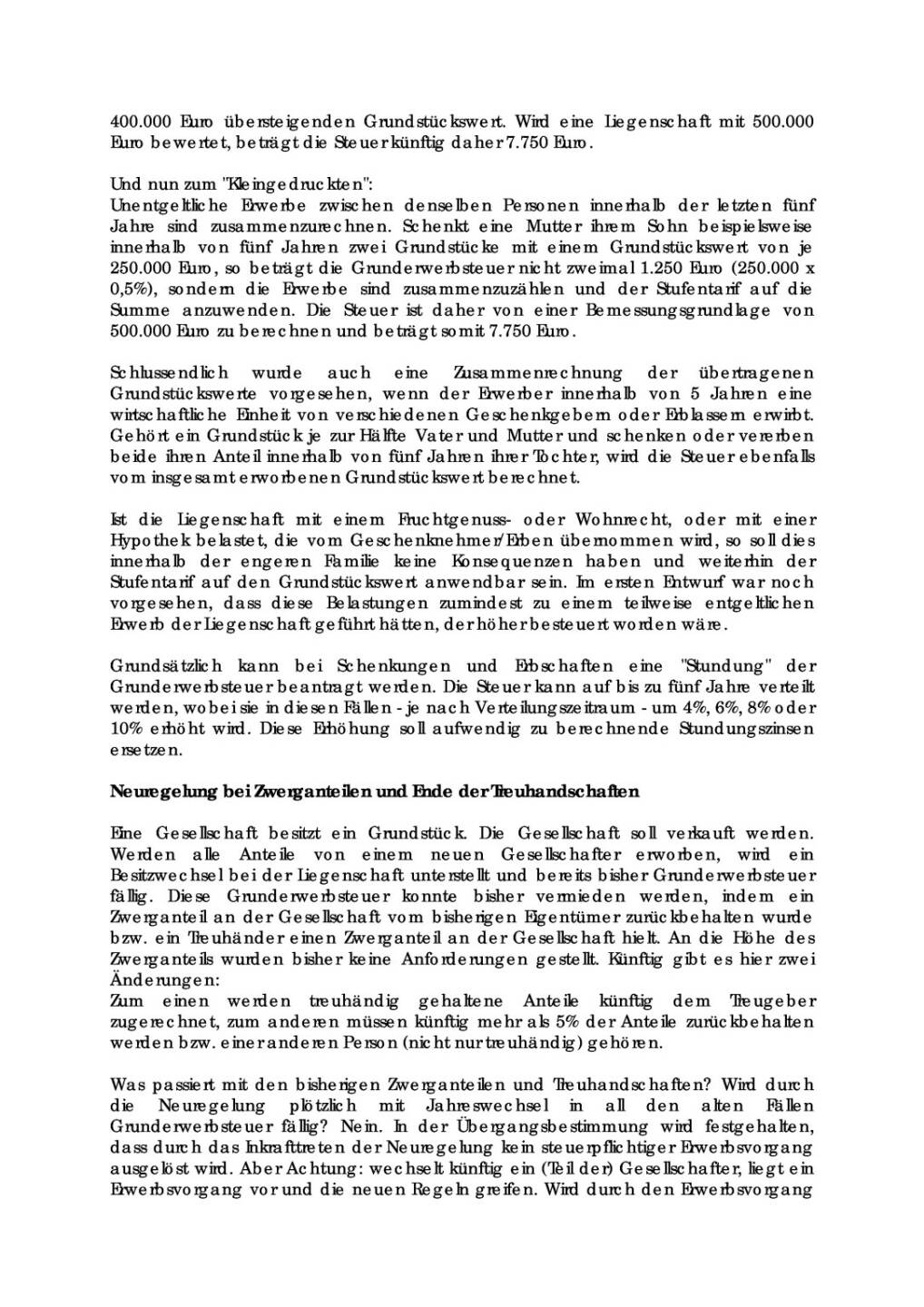 Steuerreform: Was &auml;ndert sich bei der Grunderwerbsteuer?, Seite 2/4, komplettes Dokument unter http://boerse-social.com/static/uploads/file_139_sot_steuerreform.pdf