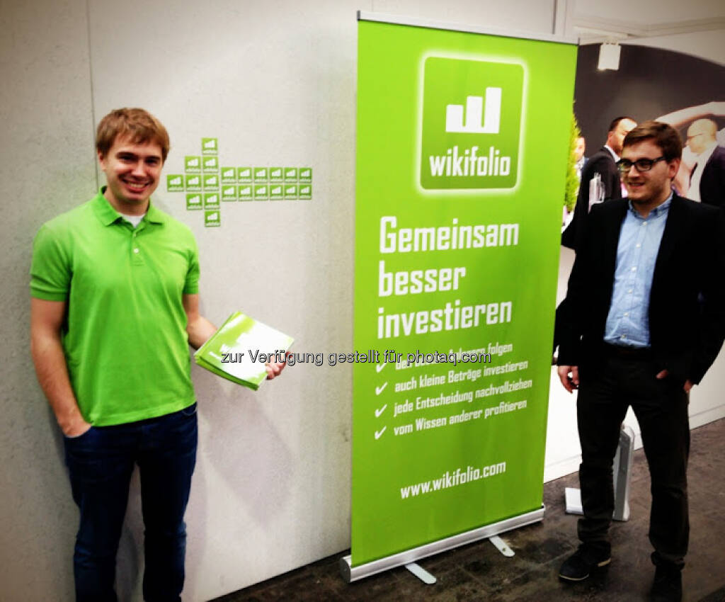 wikifolio auf der CeBIT - Thomas Hapala, Florian Hiller, © wikifolio (07.03.2013) 