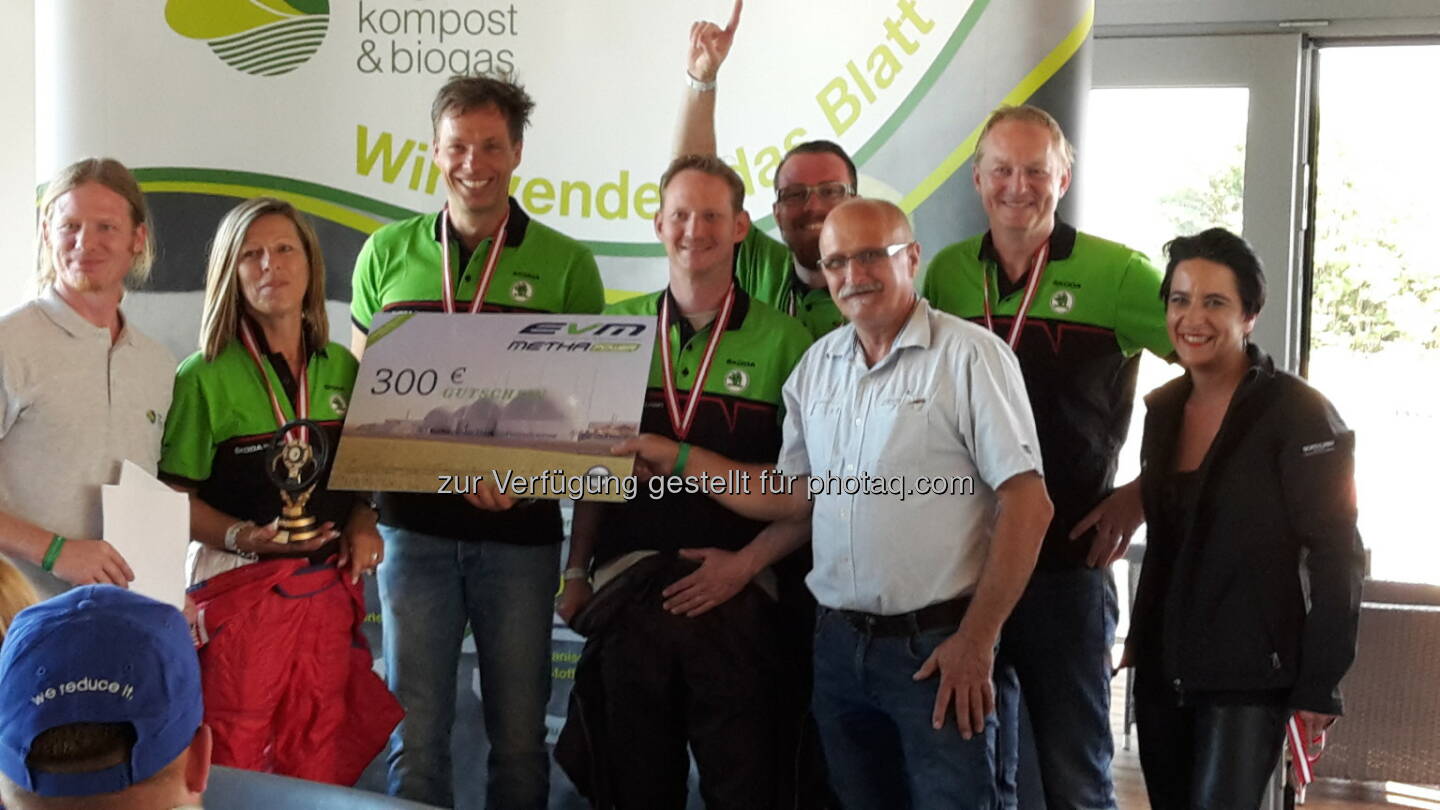 Thomas Sykora, Bgm. Engelbert Kenyeri, GF Bernhard Stürmer (Akbö): Arge Kompost & Biogas Österreich: Biomethan-GoKart-Rennen in Rechnitz war ein Riesenspektakel mit sehr viel Spaß. (C) Akbö