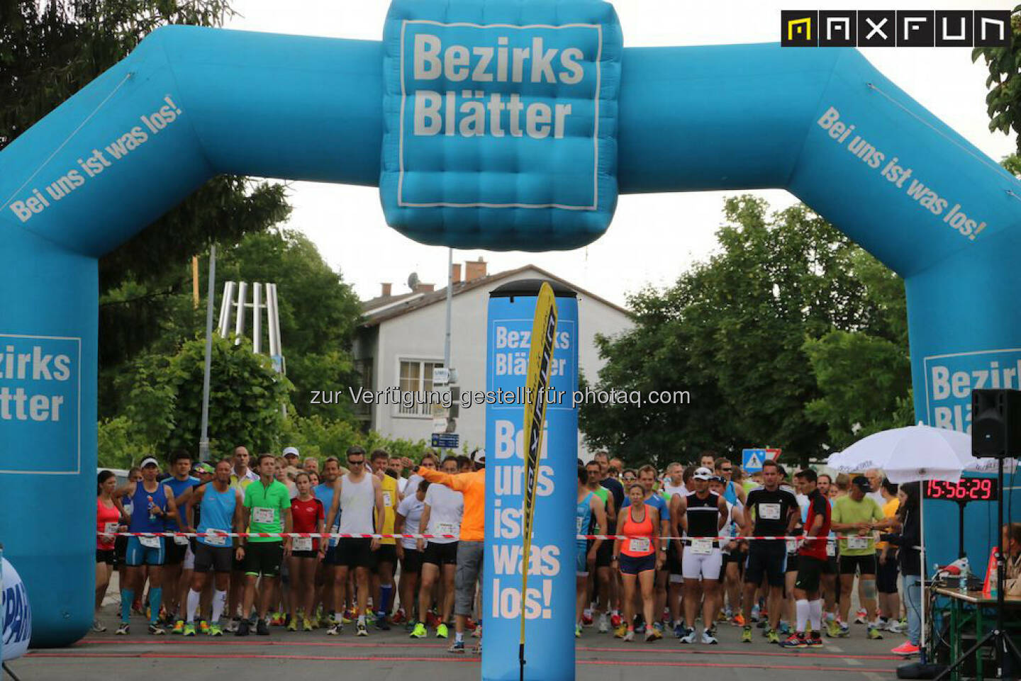 Weinlauf Gols, vor dem Start, Bezirksblätter