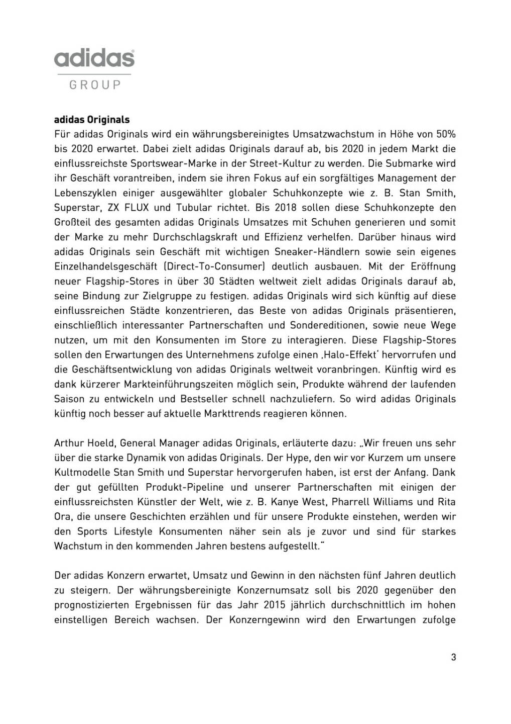 adidas Wachstumspläne für Fußball, Running und Originals, Seite 3/4, komplettes Dokument unter http://boerse-social.com/static/uploads/file_165_adidas_wachstum.pdf