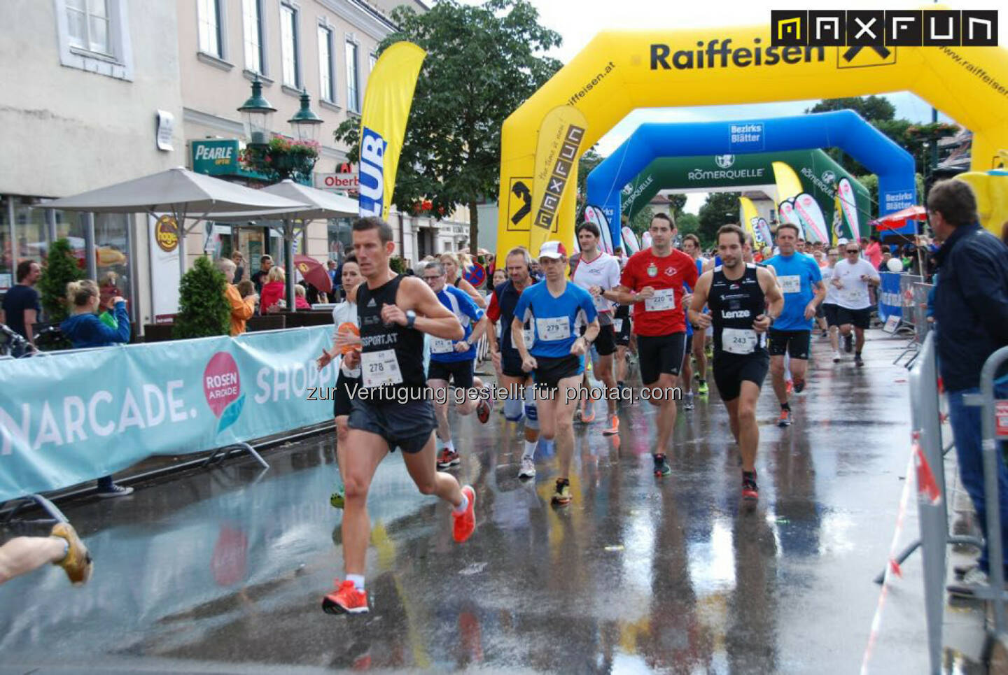 Rosenarcadelauf Tulln, Start