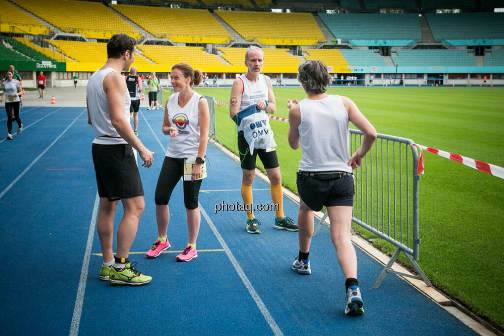 Stefan Kratzsch (Deutsche Bank), Martina Draper, Christian Drastil, Josef Chladek, © photaq/Ludwig Hartweger/Martina Draper/div.Handypics (26.06.2015) 