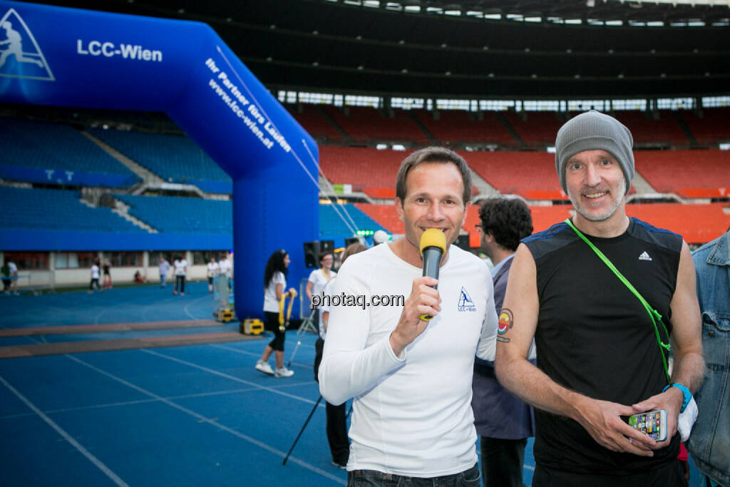 Alexander Rüdiger interviewt Christian Drastil, © photaq/Ludwig Hartweger/Martina Draper/div.Handypics (26.06.2015) 