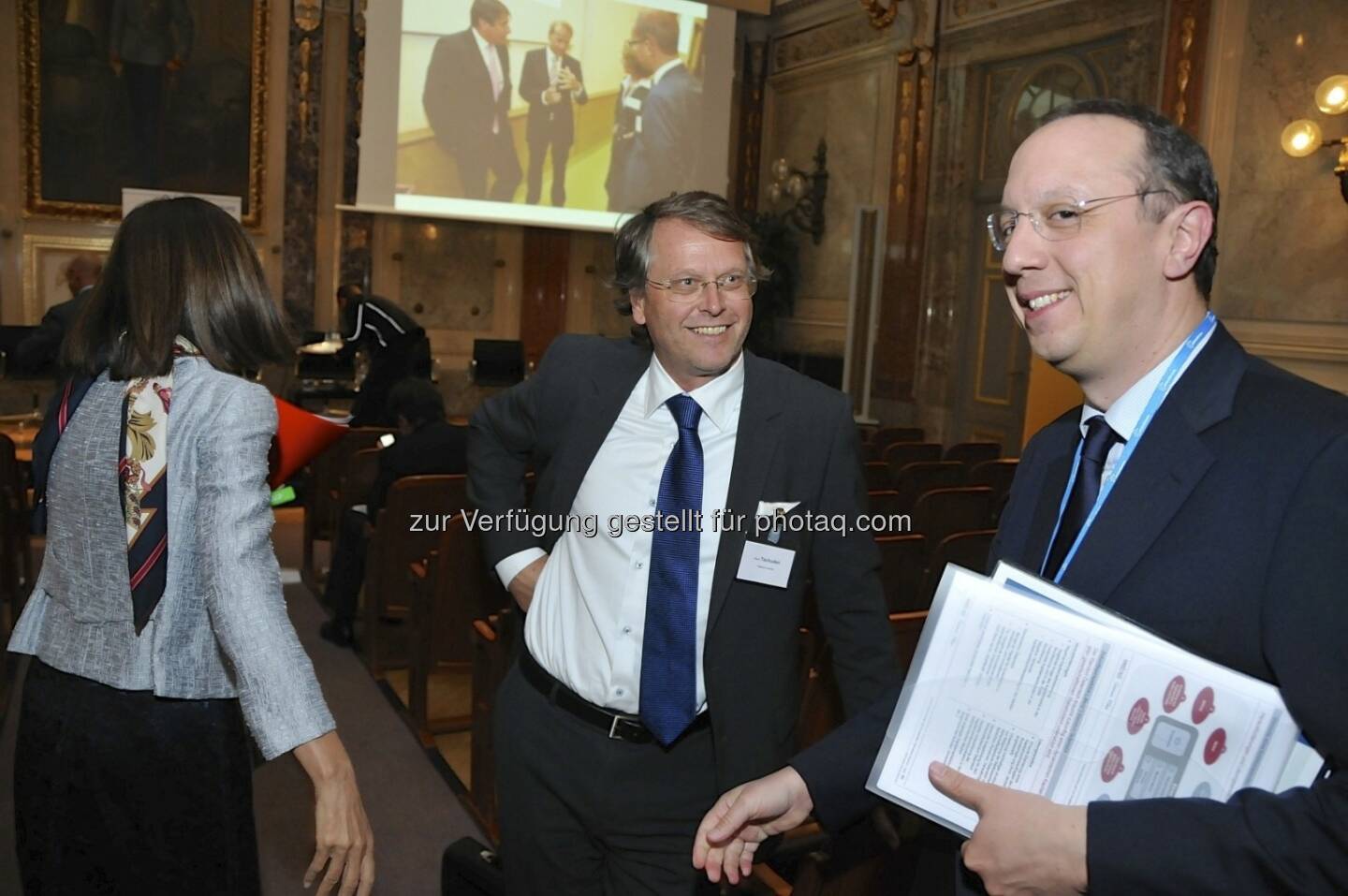 Birgit Kuras (Wiener Börse), Hans Tschuden (Telekom Austria)