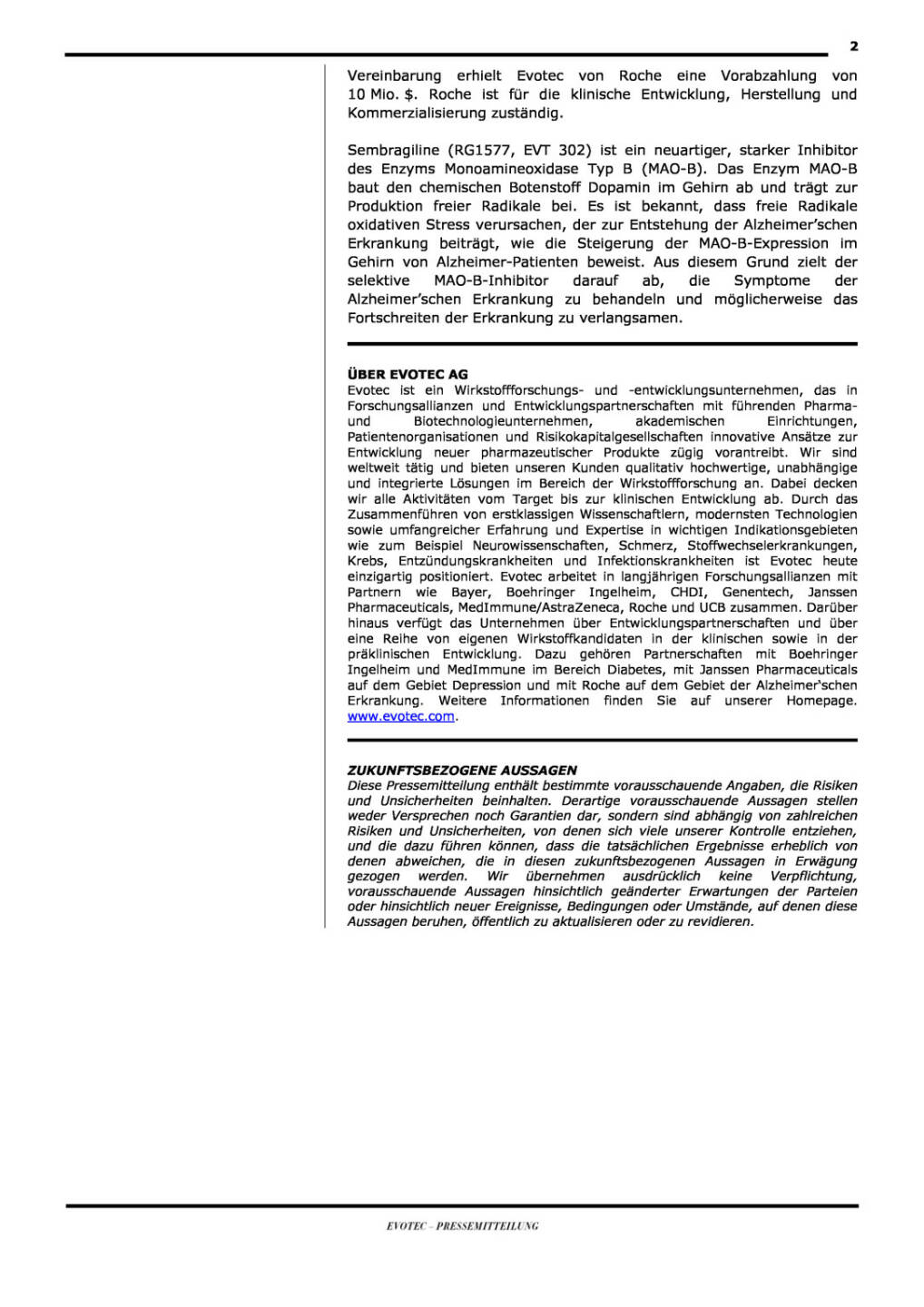 Evotecs Partner Roche mit Alzheimer-Ergebnissen, Seite 2/2, komplettes Dokument unter http://boerse-social.com/static/uploads/file_188_evotec_roche.pdf