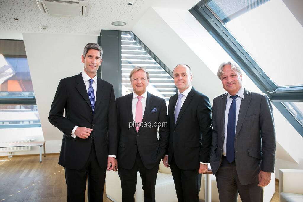 Dietmar Baumgartner, Bernhard Ramsauer, Harald Friedrich, Ullrich Kallausch, Semper Constantia Privatbank, © photaq/Martina Draper (01.07.2015) 