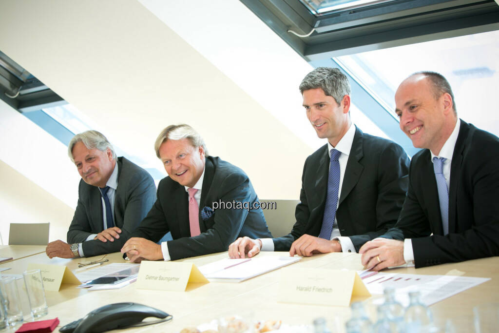 Ullrich Kallausch, Bernhard Ramsauer, Dietmar Baumgartner, Harald Friedrich, Semper Constantia Privatbank, © photaq/Martina Draper (01.07.2015) 