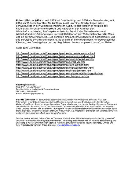 Deloitte Österreich erweitert Führungsteam, Seite 3/3, komplettes Dokument unter http://boerse-social.com/static/uploads/file_192_deloitte_osterreich_erweitert_fuhrungsteam.pdf (01.07.2015) 