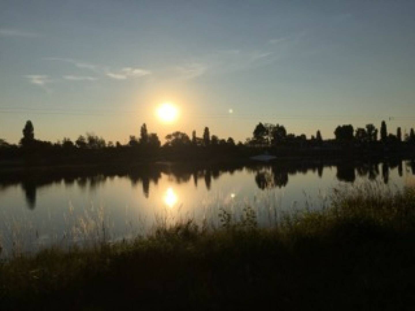 Sonnenaufgang, Donauinsel