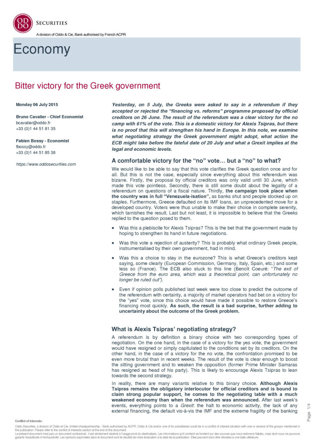Bitterer Sieg f&uuml;r die Griechen, Seite 1/4, komplettes Dokument unter http://boerse-social.com/static/uploads/file_207_bitterer_sieg_fur_die_griechen.pdf
