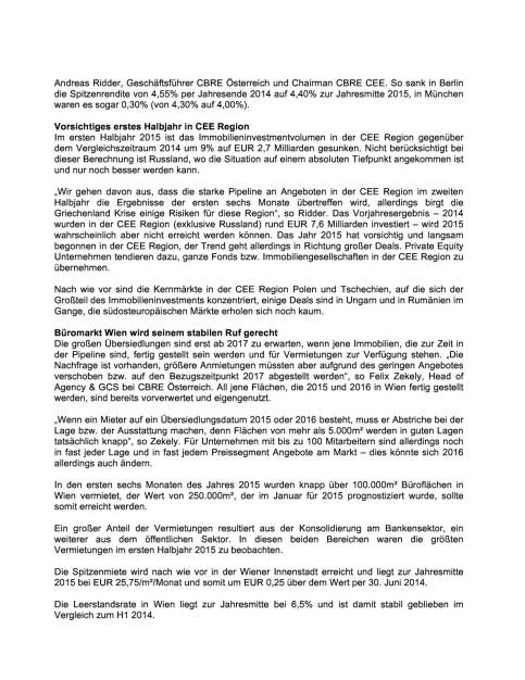 CBRE: CEE-Immo-Investments unter Vorjahr, Seite 2/3, komplettes Dokument unter http://boerse-social.com/static/uploads/file_210_cbre.pdf (07.07.2015) 