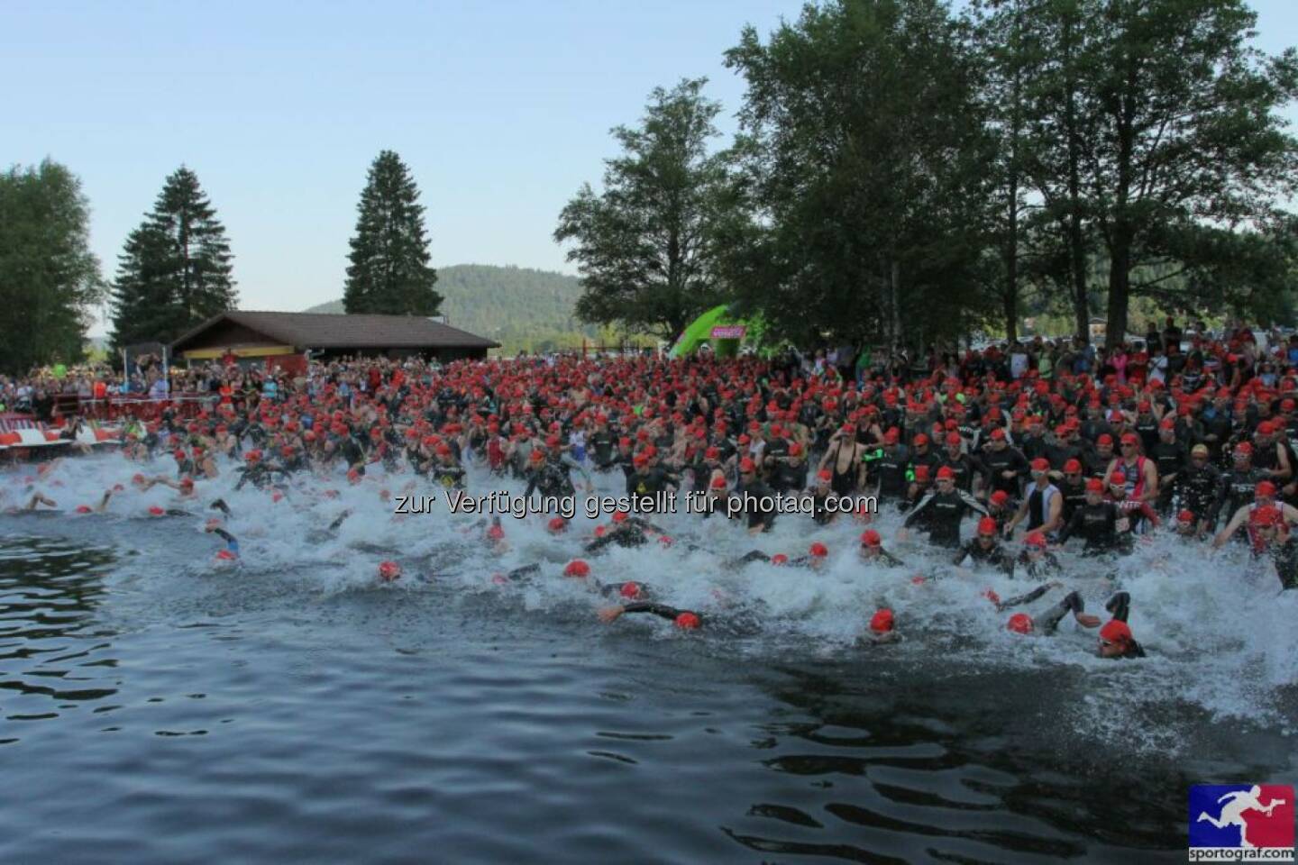 XTerra European Tour France Schwimmen, Start (Bild: sportgraf)