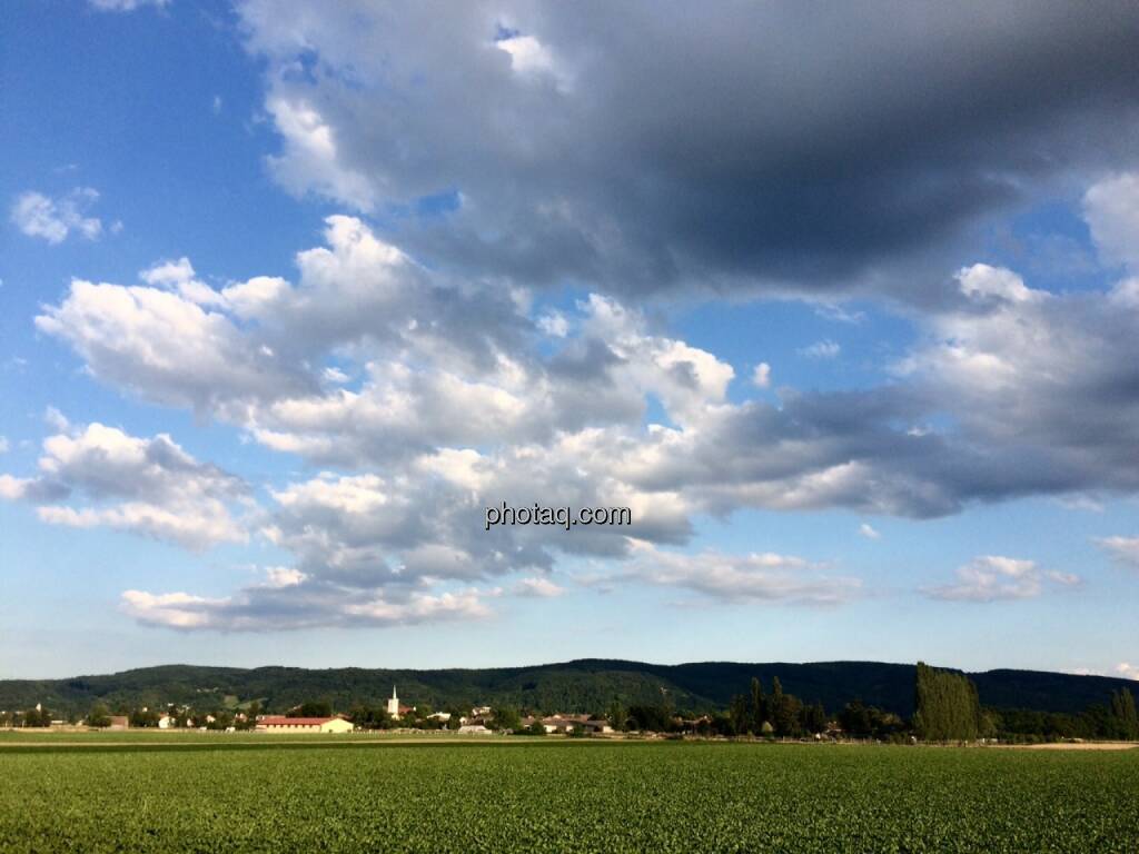 Zeiselmauer, Wolken, Land, © Martina Draper (15.07.2015) 