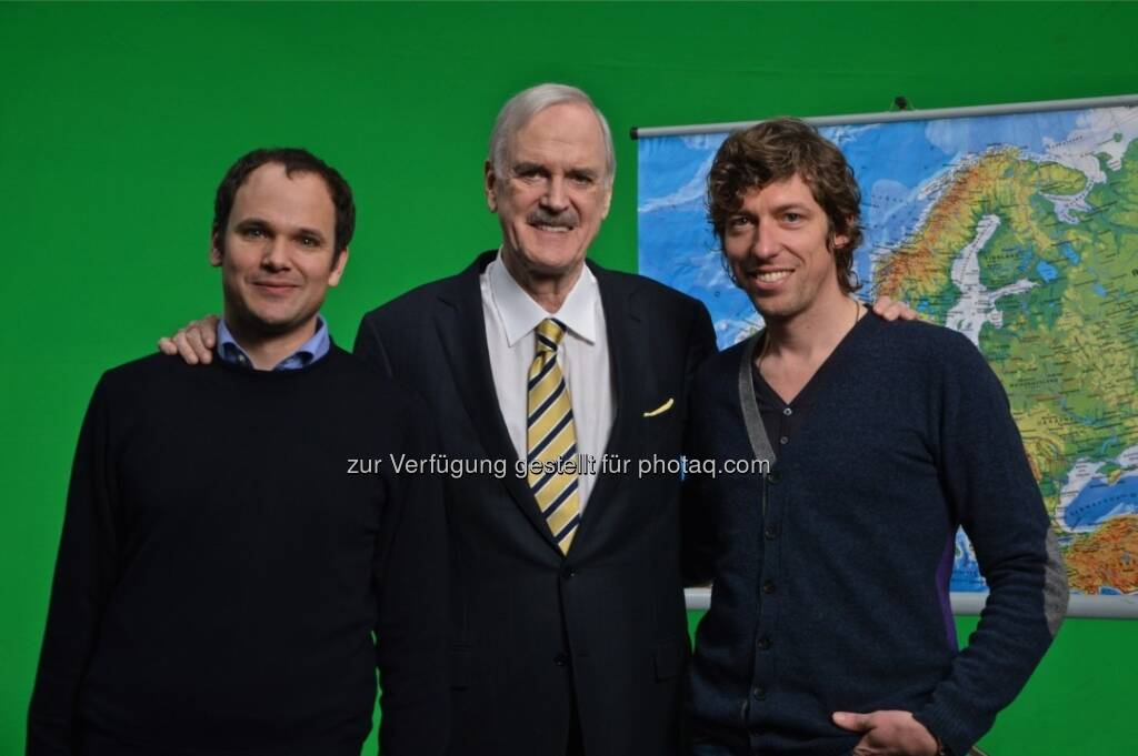 Wilhelm Huber, John Cleese, Thomas Schmidbauer: William Hill dreht neue TV-Spots mit John Cleese (c) Andrea Grassl (11.03.2013) 