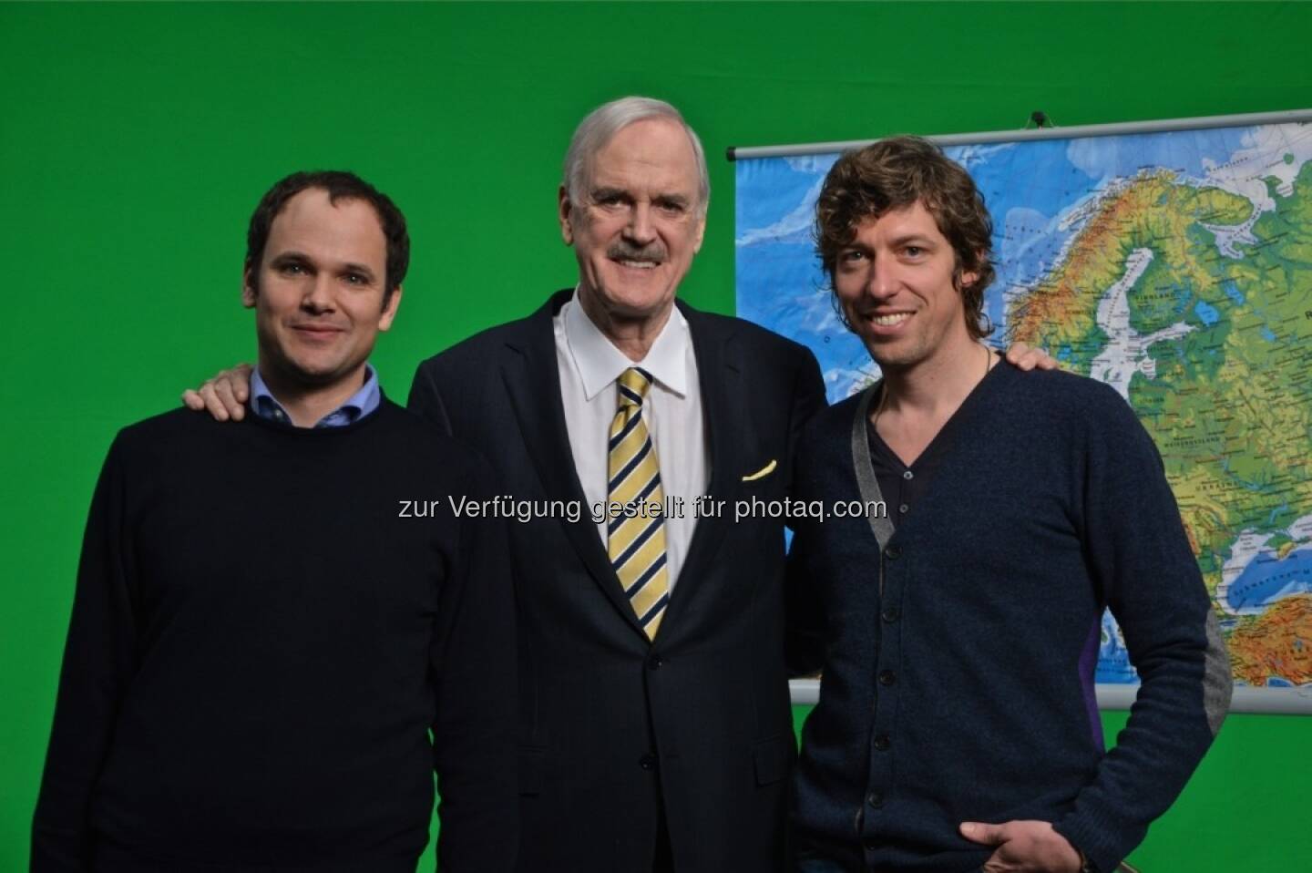 Wilhelm Huber, John Cleese, Thomas Schmidbauer: William Hill dreht neue TV-Spots mit John Cleese (c) Andrea Grassl