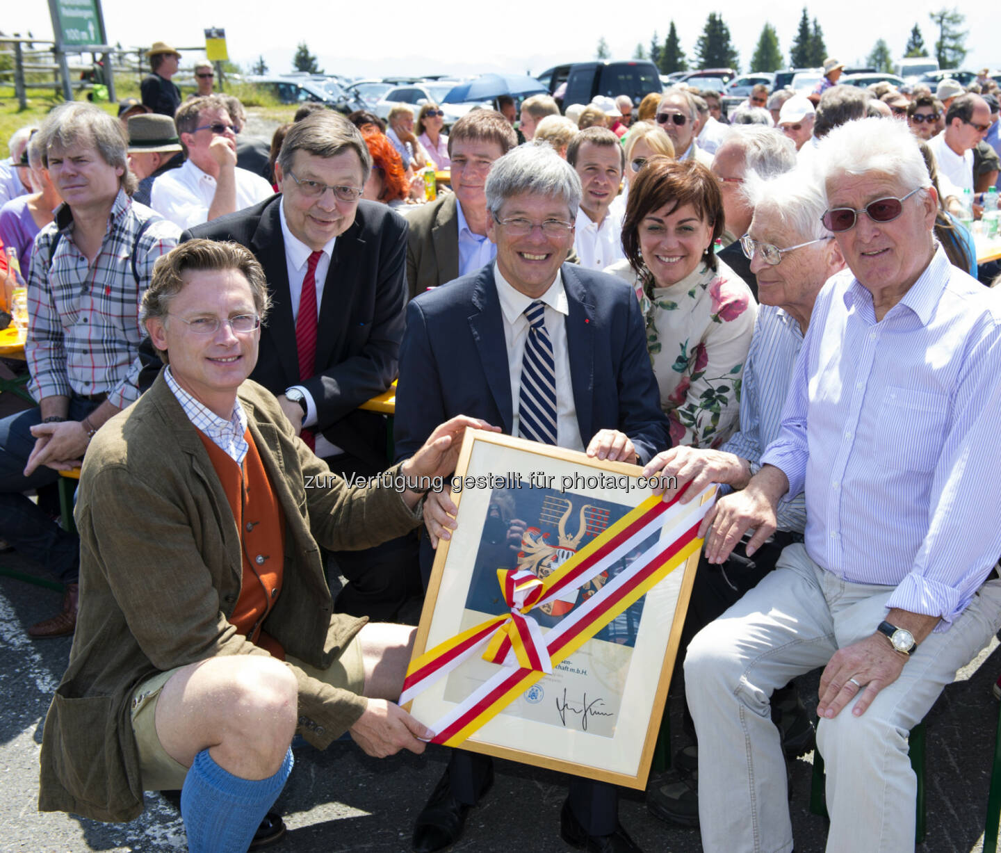 Johannes Hörl, Alexander Mazurkiewicz, LH Peter Kaiser, Petra Oberrauner , Heinz Knittel, Horst Pacher : Villacher Alpenstraße feiert 50-Jahr-Jubiläum : © Albin Niederstrasser/Fotocredit: grossglockner.at