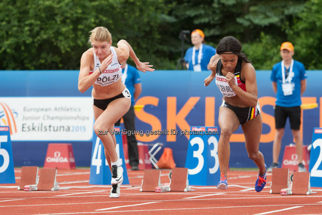 Carina Pölz, 100m (Bild: ÖLV/Coen Schilderman) (18.07.2015) 