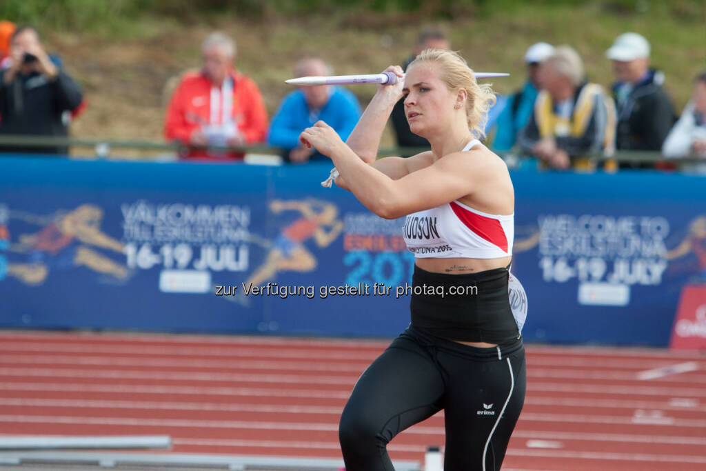 Victoria Hudson, Speerwerfen (Bild: ÖLV/Coen Schilderman) (18.07.2015) 