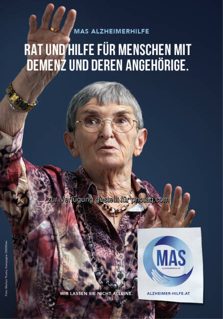 MAS Alzheimerhilfe: Broschüre: Rat und Hilfe für Menschen mit Demenz und deren Angehörige
(C) MAS Alzheimerhilfe 
, © Aussender (20.07.2015) 