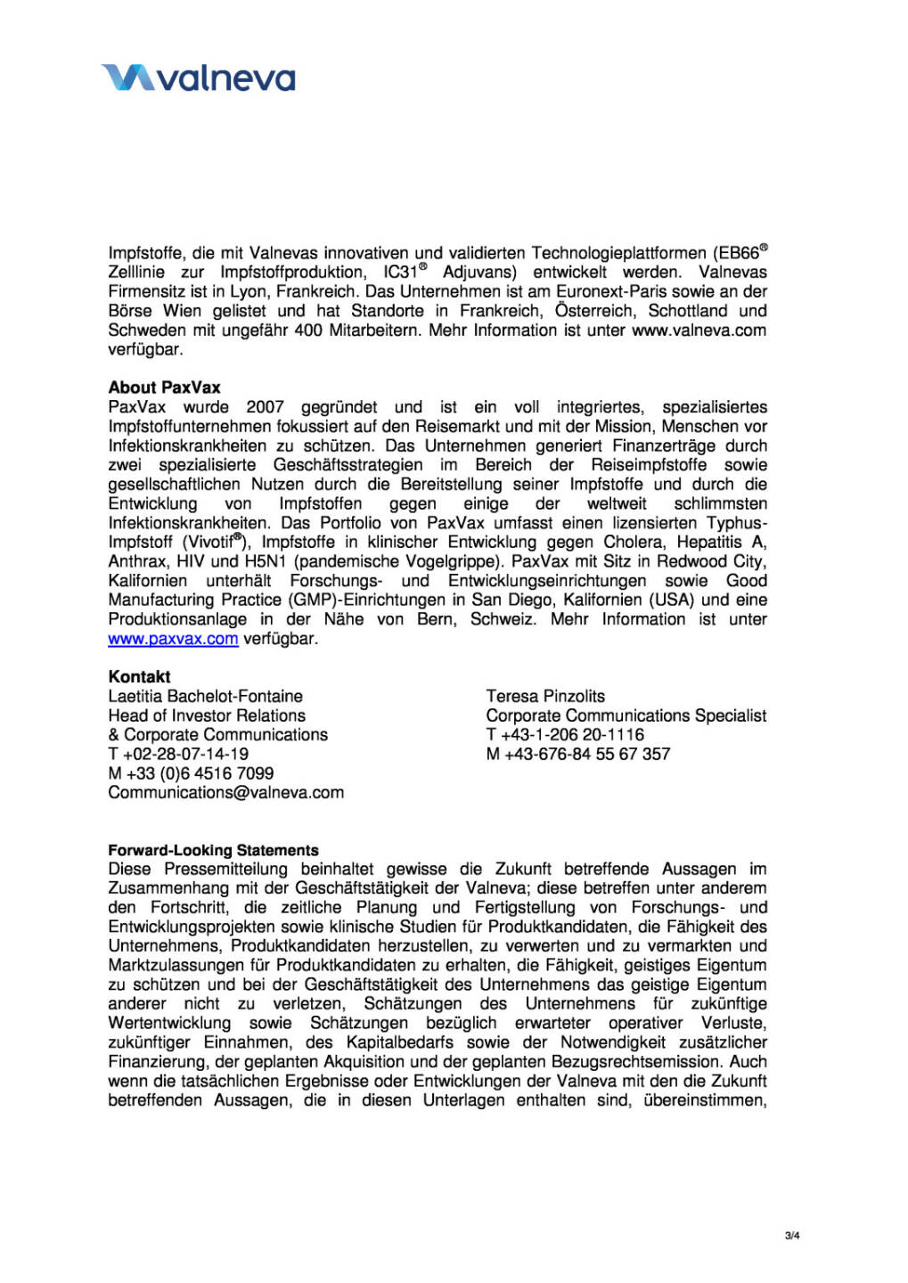 Valneva und PaxVax schlie&szlig;en Sales-Deal ab, Seite 3/4, komplettes Dokument unter http://boerse-social.com/static/uploads/file_241_valneva_und_paxvax_schliessen_sales-deal_ab.pdf