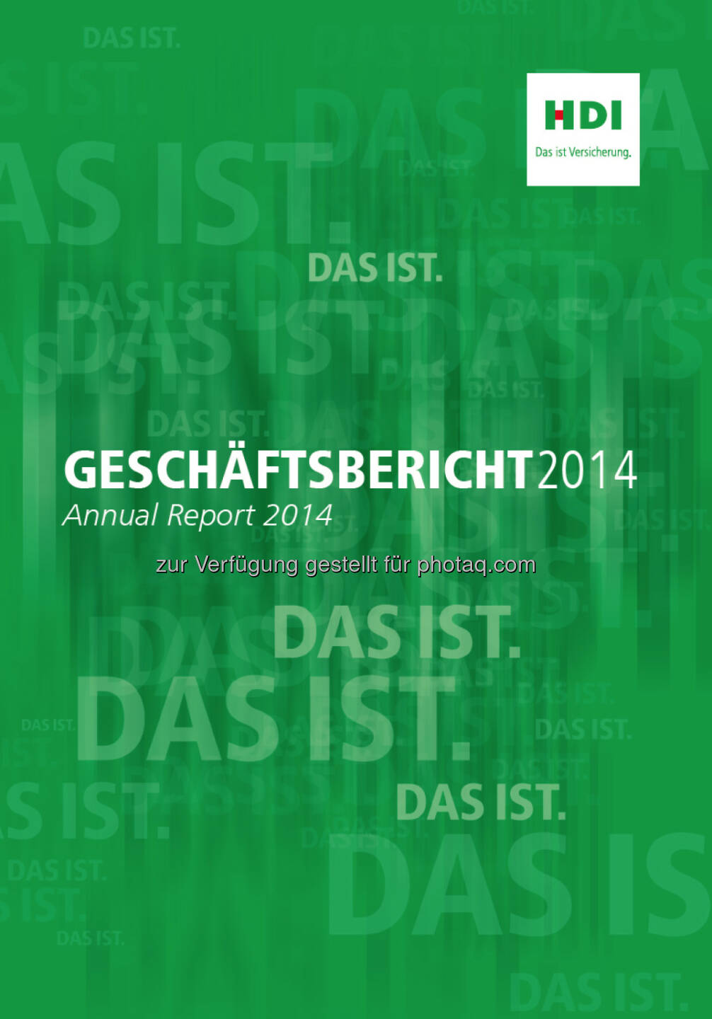 HDI Versicherung AG : Internationale Auszeichnung für HDI Geschäftsbericht 2014 : Fotograf: Habesohn Doucha/Fotocredit: HDI Versicherung AG