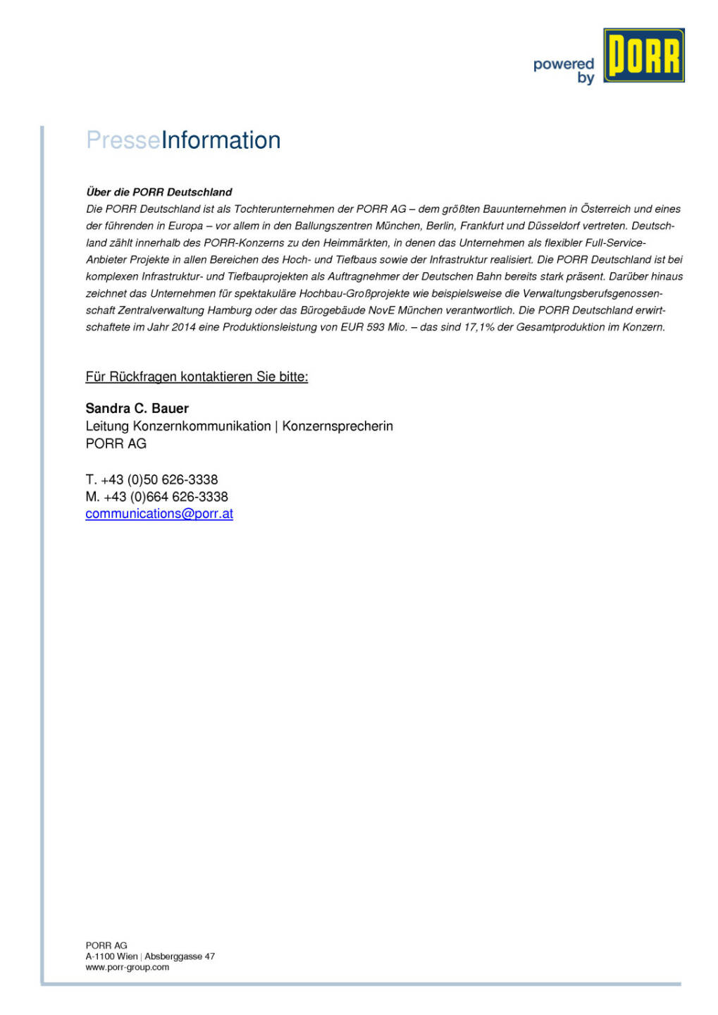 Porr Deutschland nimmt im Hochbau Fahrt auf, Seite 2/2, komplettes Dokument unter http://boerse-social.com/static/uploads/file_268_porr_deutschland_nimmt_im_hochbau_fahrt_auf.pdf