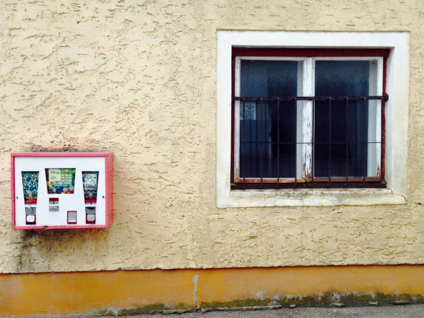 Fenster Kaugummi Automat