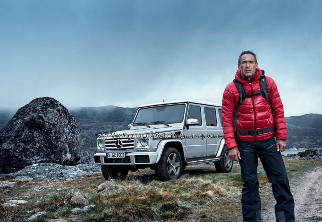 Mike Horn, Mercedes-Benz G-Klasse : Auf jedem Gelände in ihrem Element : Mercedes-Benz erneuert komplett seine SUV-Familie, die in diesem Jahr auf sechs Modelle anwächst : © Daimler AG, © Aussendung (21.08.2015) 